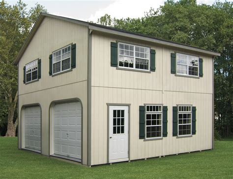 2 story metal garage houses|24x24 2 story prefab garage.